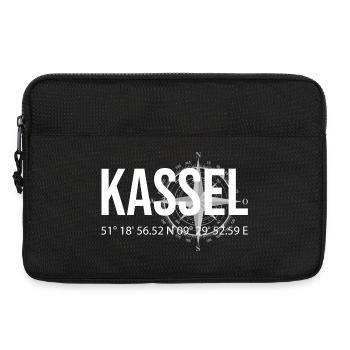 Koordinaten Kassel - Laptoptasche 13" - Schwarz - Vorne