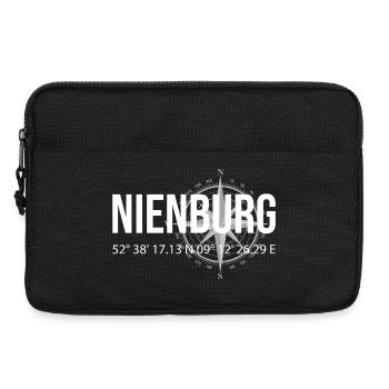 Koordinaten Nienburg - Laptoptasche 13" - Schwarz - Vorne