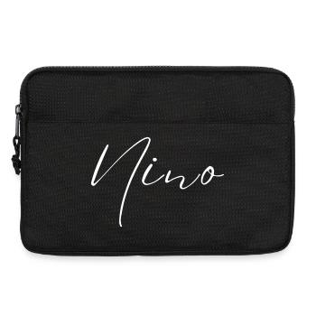 T-shirt Nino Nom cadeau pour hommes - Sacoche pour ordinateur portable 13 pouces - noir - Devant