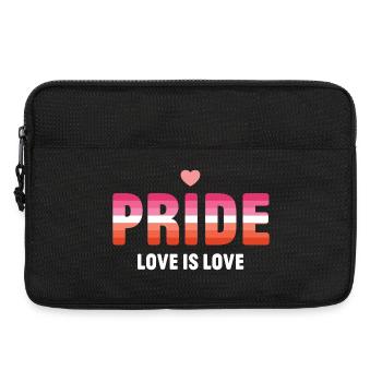LGBT Pride Month - Love is Love (Lesbian) - Laptop bag 13" - black - Front