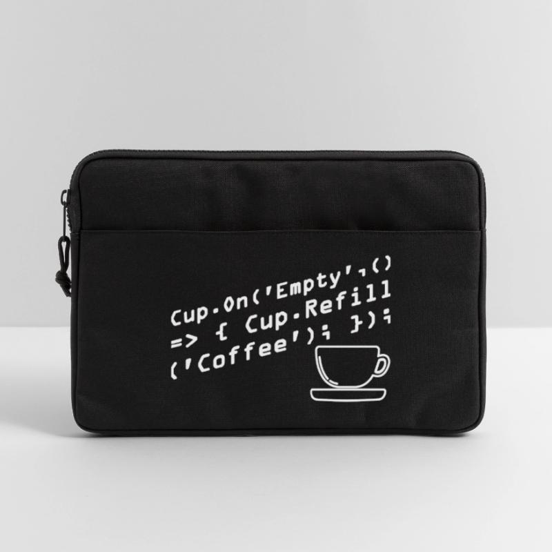 Les programmeurs génèrent du code à partir de café Sacoche pour ordinateur portable 13 pouces