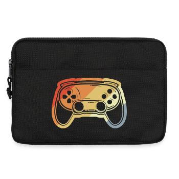 Dessin de manette de jeu vintage - Sacoche pour ordinateur portable 13 pouces - noir - Devant