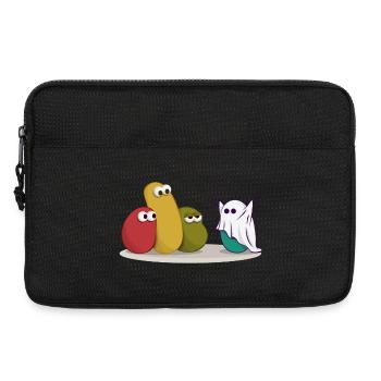 Halloween Ghost Comic Drawing - Laptop bag 13" - black - Front