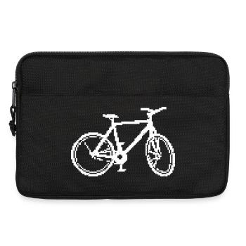 Rétro Vélo Ligne Art Design - Sacoche pour ordinateur portable 13 pouces - noir - Devant