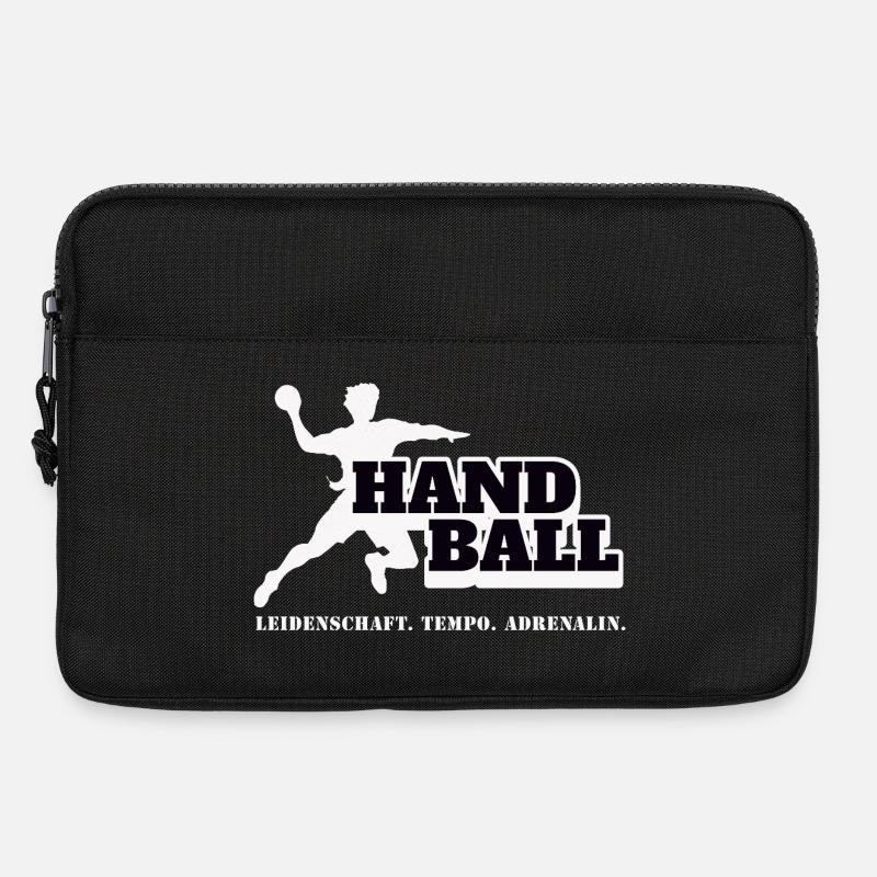 Handball Kraft und Tempo - Laptoptasche 13" - Schwarz