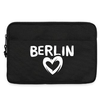 J’aime Berlin - symbole du cœur de Berlin - Sacoche pour ordinateur portable 13 pouces - noir - Devant