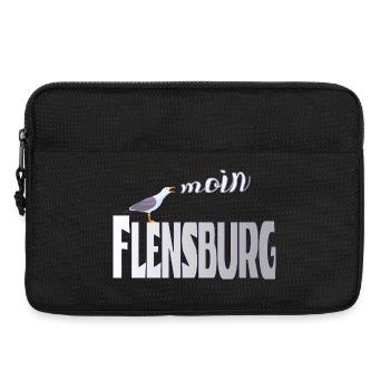 Flensburg Möwe & Moin Design - Laptoptasche 13" - Schwarz - Vorne