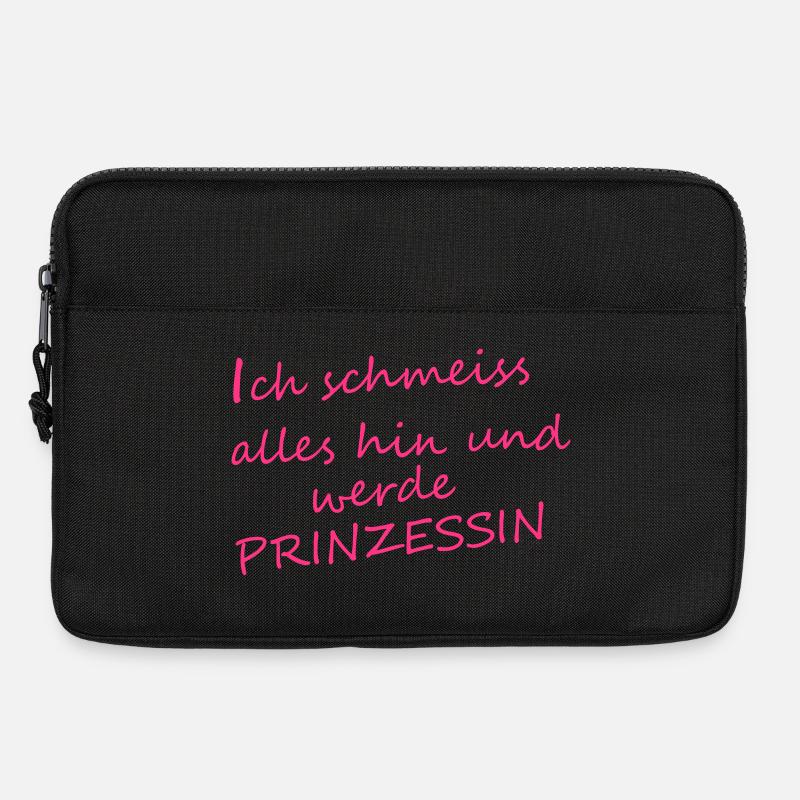 Ich_werde_Prinzessin - Laptoptasche 13" - Schwarz