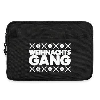 Christmas Aisle Norway Pattern - Laptop bag 13" - black - Front