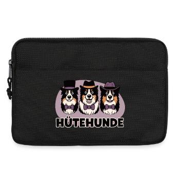 Herding Dogs – Jeu de mots amusant pour les fans de chiens - Sacoche pour ordinateur portable 13 pouces - noir - Devant