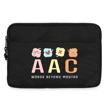 SLP Langue des Signes AAC Communication - Sacoche pour ordinateur portable 13 pouces - noir - Devant