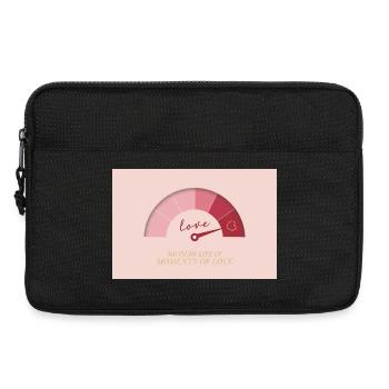 Measure Life in Moments of Love - Laptop bag 13" - black - Front