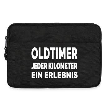 Oldtimer - Laptoptasche 13" - Schwarz - Vorne