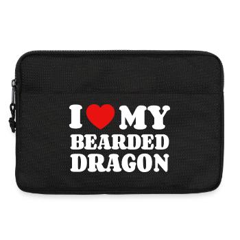 I Love My Bearded Dragon Bearded Dragon Bearded Dragon Owner - Laptop bag 13" - black - Front