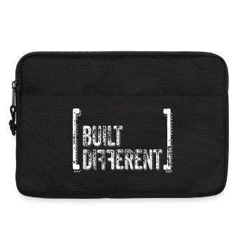 Built Different Distressed Quote - Laptop bag 13" - black - Front