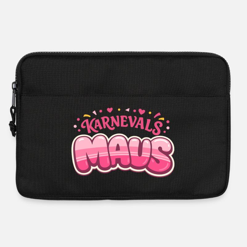 Karnevalsmaus Köln – Kölner Karneval - Laptoptasche 13" - Schwarz