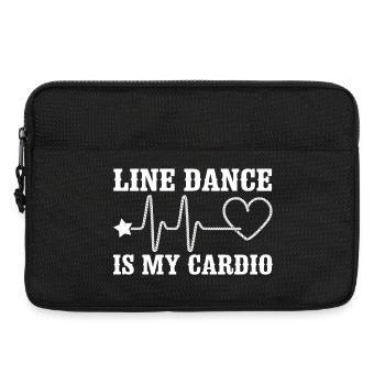 Line Dance Cardio Statement - Laptoptasche 13" - Schwarz - Vorne