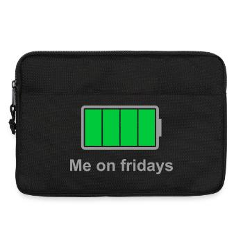 Full Battery Fridays - Laptop bag 13" - black - Front