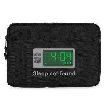 Fehler 404 – Schlaf nicht gefunden - Laptoptasche 13" - Schwarz - Vorne