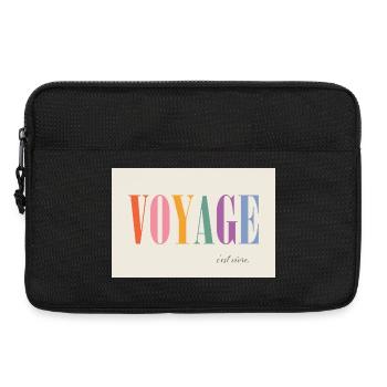 Voyage – c'est vivre - Laptop bag 13" - black - Front