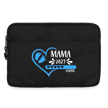 Mom 2027 loading Heart Version Boy blue - Laptop bag 13" - black - Front