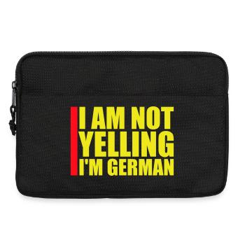 I Am Not Yelling I'm German Lustig Deutsch Spruch - Laptoptasche 13" - Schwarz - Vorne
