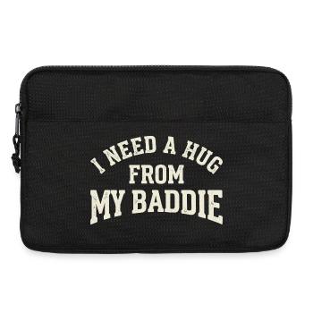 Hug from my baddie - Laptop bag 13" - black - Front