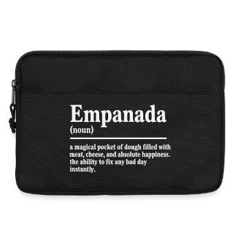 Empanada Queen Funny Food Latin America - Laptop bag 13" - black - Front