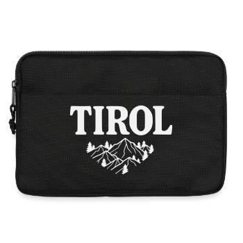 Tirol Bergsilhouette Alpenmotiv - Laptoptasche 13" - Schwarz - Vorne