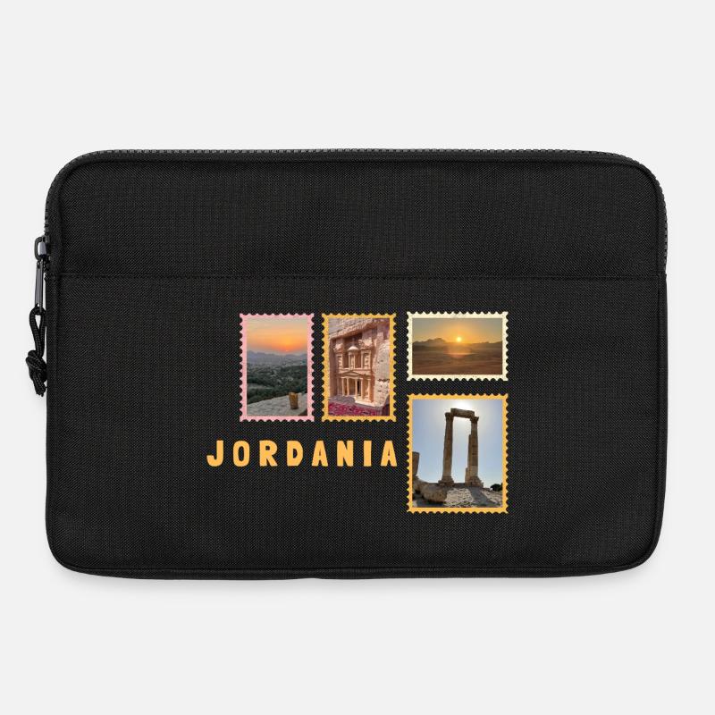 Jordanien Collage - Laptoptasche 13" - Schwarz