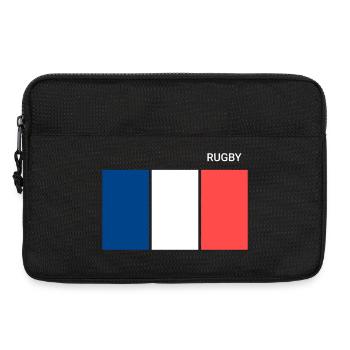 Rugby Drapeau Français - Sacoche pour ordinateur portable 13 pouces - noir - Devant