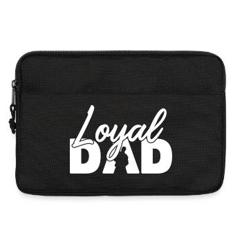 Loyaler Vater Silhouette Vaterstolz - Laptoptasche 13" - Schwarz - Vorne