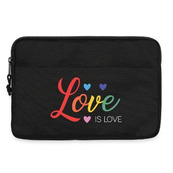 LGBT-Pride-Monat – Liebe ist Liebe - Laptoptasche 13" - Schwarz - Vorne