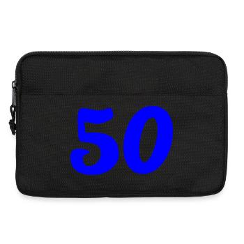50. 50 YEARS. 50th ANNIVERSARY. 50 YEARS ANNIVERSARY. - Laptop bag 13" - black - Front