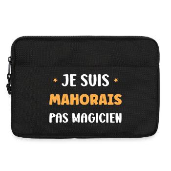 Je suis Mahorais pas magicien - Sacoche pour ordinateur portable 13 pouces - noir - Devant
