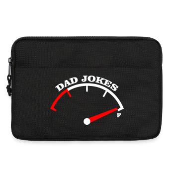 Dad Jokes Meter Tee Design - Laptop bag 13" - black - Front