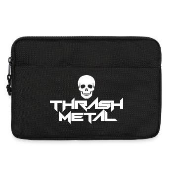 Thrash Metal Skull Logo - Laptop bag 13" - black - Front