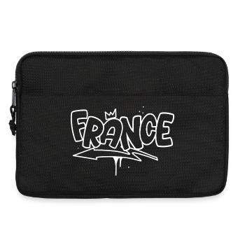 France Graffiti - Laptoptasche 13" - Schwarz - Vorne