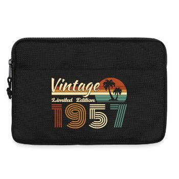 70 Ans 1957 Vintage Rétro Cadeau D'anniversaire - Sacoche pour ordinateur portable 13 pouces - noir - Devant
