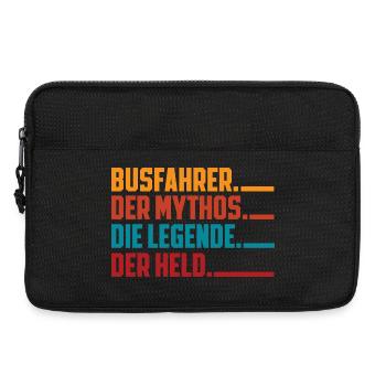 Busfahrer Mythos Legende Held - Laptoptasche 13" - Schwarz - Vorne