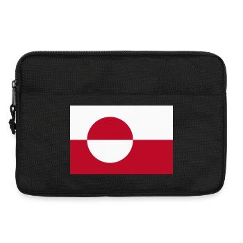 Grönländische Flagge – grönländische Flagge - Laptoptasche 13" - Schwarz - Vorne