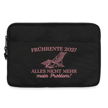 Frührente 2027 Liegestuhl Nicht mein Problem - Laptoptasche 13" - Schwarz - Vorne