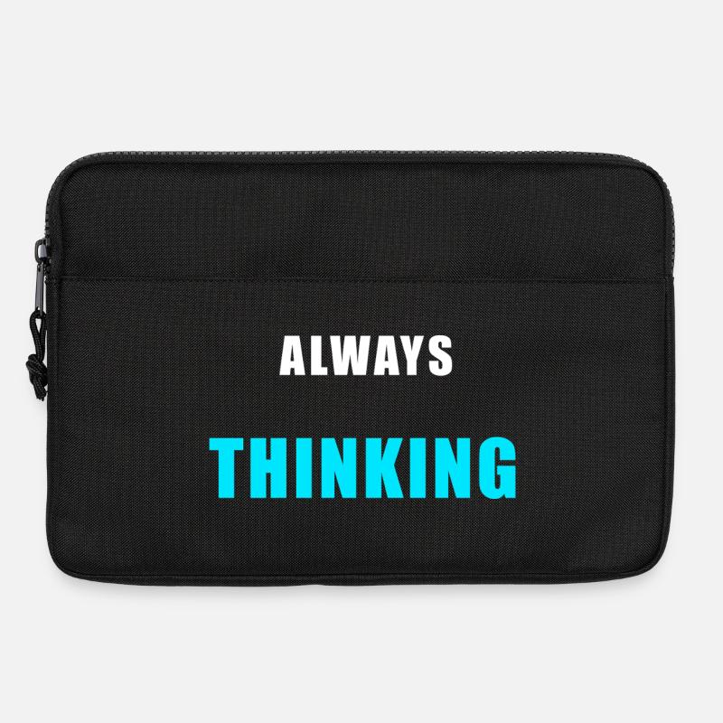 Always Thinking – Minimalist Overthinking Sh - Laptop bag 13" - black