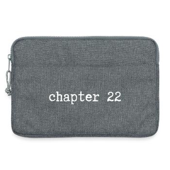 chapter 22 Birthday - Laptop bag 13" - heather grey - Front