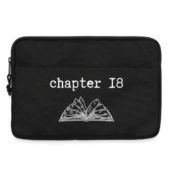 chapter 18 Geburtstag - Laptoptasche 13" - Schwarz - Vorne