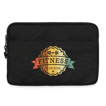Fitness Badge No Pain No Gain - Laptop bag 13" - black - Front