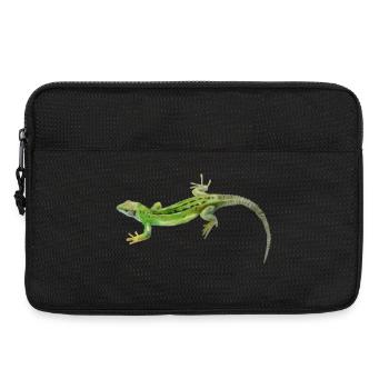 Motif vert gecko - Sacoche pour ordinateur portable 13 pouces - noir - Devant