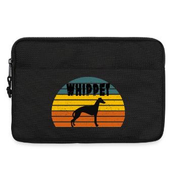 Whippet Silhouette' Cool Dog Whippet - Laptoptasche 13" - Schwarz - Vorne