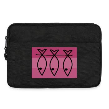 SARDINE. FISH. APRIL FOOL. EASTER. SEA - Laptop bag 13" - black - Front