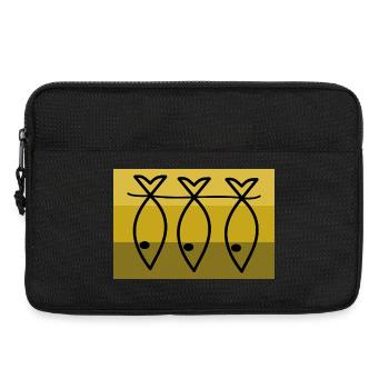 POISSON. POISSON D'AVRIL. VACANCES. ETE. HUMOUR - Sacoche pour ordinateur portable 13 pouces - noir - Devant